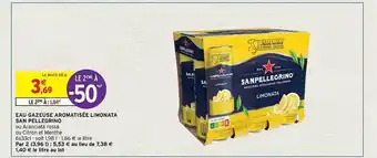 Eau gazeuse aromatisée limonata san pellegrino
