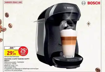 Intermarché Machine à café tassimo happy bosch offre