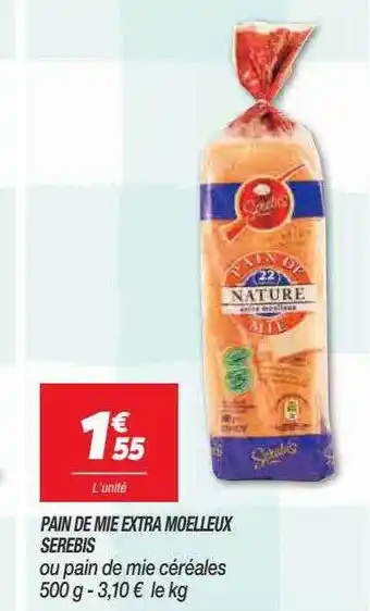 Netto Pain de mie extra moelleux serebis offre