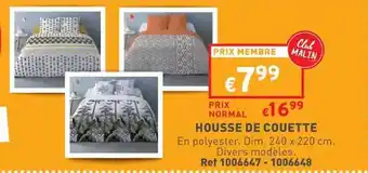 Trafic Housse de couette offre
