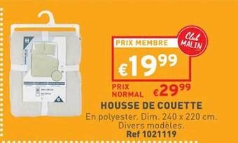 Trafic Housse de couette offre