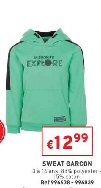 Sweat garçon