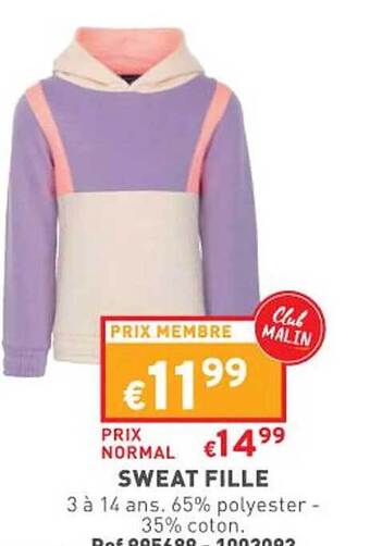 Sweat fille