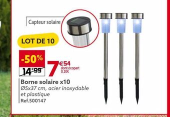Gifi Borne solaire x10 offre