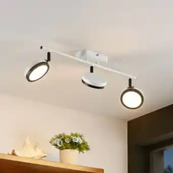 Lindby vesim spot led blanc Ă trois lampes