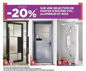 Lapeyre Portes d'entrée pvc, aluminium et bois offre