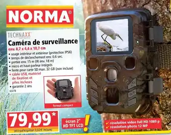 Norma Caméra de surveillance offre