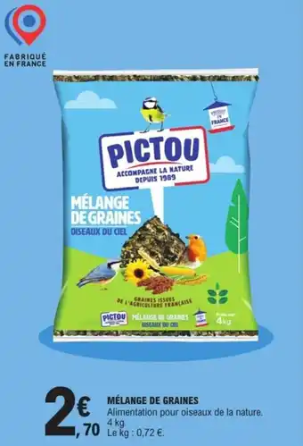 E.Leclerc Mélange de graines offre