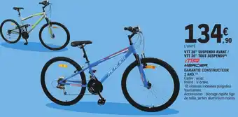 E.Leclerc VTT 26" suspenou avant / VTT 26" tout suspendu offre