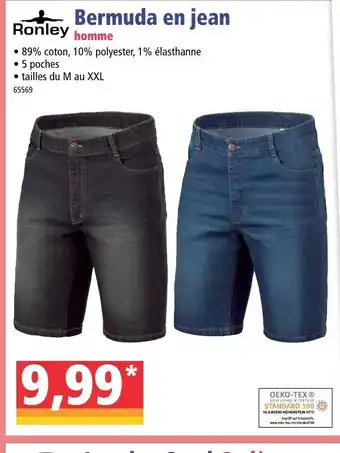 Norma Bermuda en jean offre
