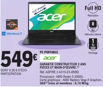 E.Leclerc Pc portable offre