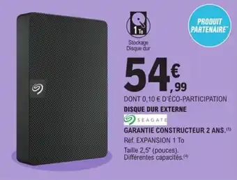 E.Leclerc Disque dur externe offre