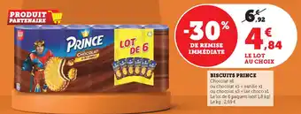 Super U Biscuits prince offre