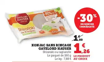 Super U Konjac sans rincage gayelord hauser offre