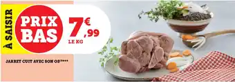 Super U Jarret cuit avec son os offre