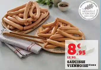 Super U Saucisse viennoise offre