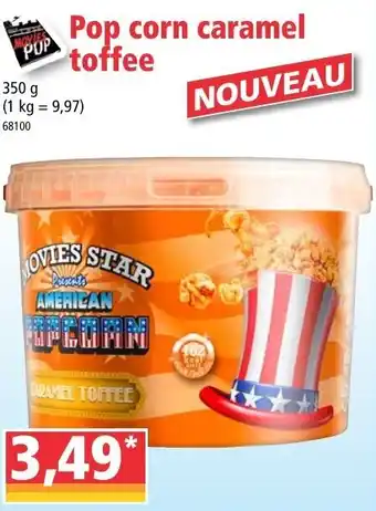 Norma Pop corn caramel toffee offre