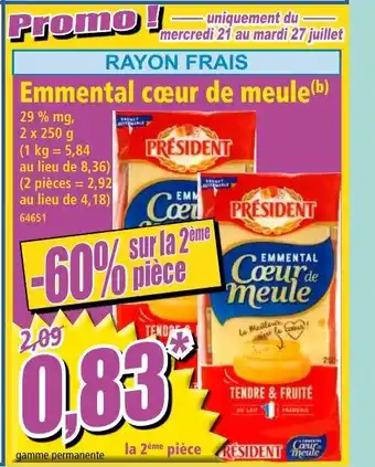 Norma Emmental Cœur de meule offre