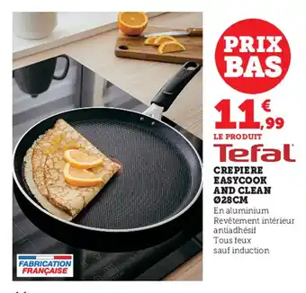 Super U Crepiere easycook adn clean Ø28cm offre