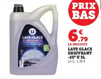 Super U Lave glace degivrant -25 U 5L offre