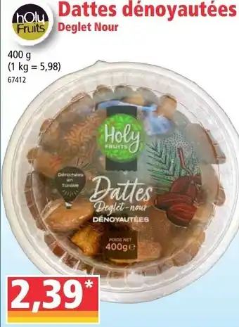 Dattes dénoyautées