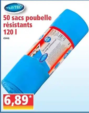 Norma 50 sacs poubelle résistants offre
