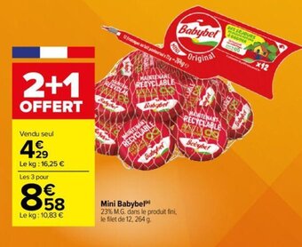 Carrefour Mini Babybel offre