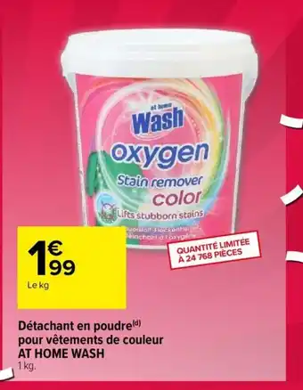 Carrefour Détachan En Poudre Pour Vétements De Couleur offre