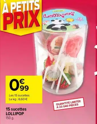 15 Sucettes Lollipop