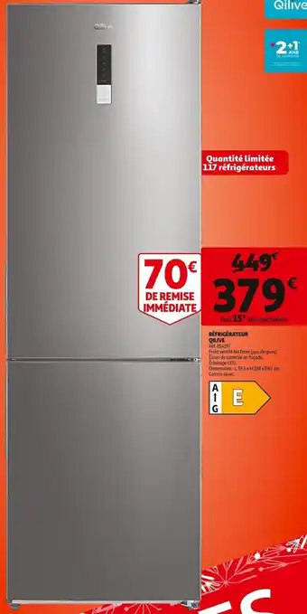 Auchan Réfrigérateur Qilive offre