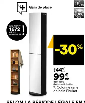 BUT Colonne Salle de Bain Phuket offre