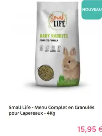 Menu Complet En Granulés Pour Lapereaux 4Kg