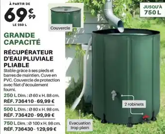 Récupérateur D'Eur Pluviale Pliable
