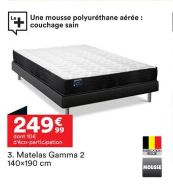 BUT Matelas Gamma 2 140x190 cm offre
