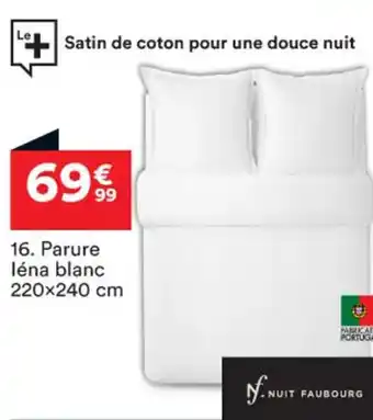 Parure Léna Blanc 220x240 cm