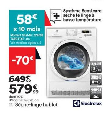 BUT Sèche-Linge Hublot offre