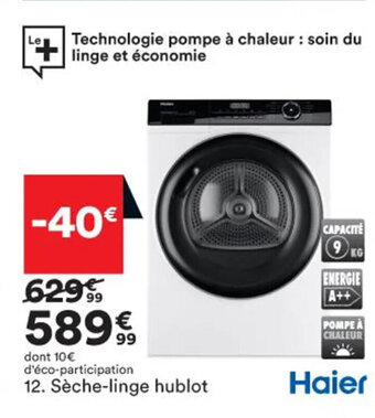 BUT Sèche-Linge Hublot offre
