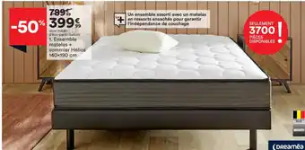 BUT Ensemble Matelas + Sommier Hélios 140x190 cm offre