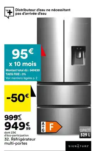 BUT Réfrigérateur Multi-Portes offre