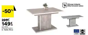 BUT Table Alice offre
