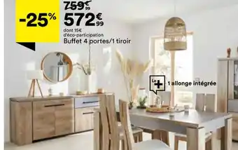 BUT Buffet 4 Portes/ 1 Tiroir offre