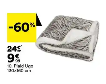BUT Plaid Ugo 130x160 cm offre