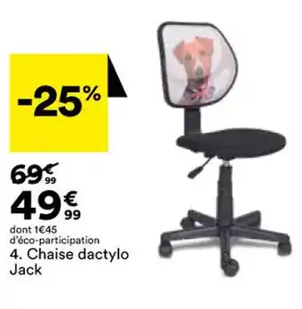 BUT Chaise Dactylo Jack offre