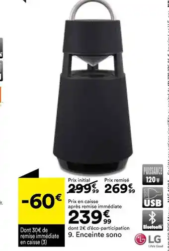 BUT Enceinte Sono offre