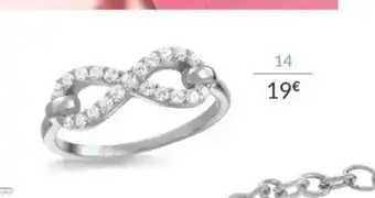 Auchan Bague Argent Et Oxydes de Zirconium offre