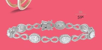 Auchan Bracelet Argent Et Oxydes de Zirconium offre