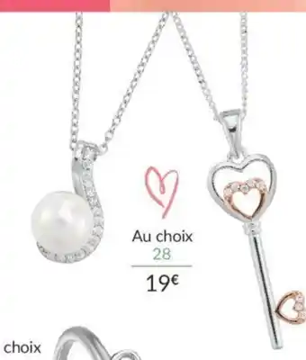 Auchan Collier Argent Et Oxydes de Zirconium offre