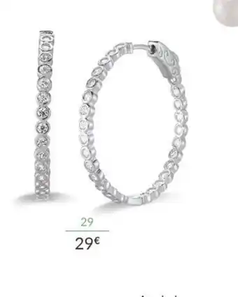 Auchan Creoles Argent Et Oxydes de Zirconium offre