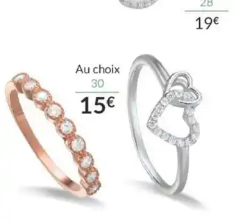 Auchan Bague Argent Et Oxydes de Zirconium offre