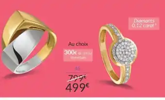 Auchan Bague Or 750 Millièmes offre